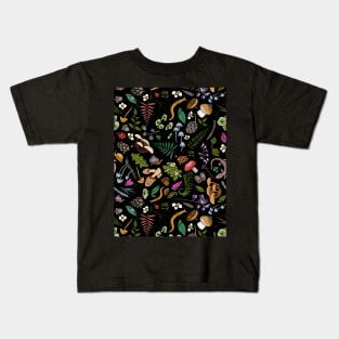 Flora and Fauna From The Redwood Forest Floor Kids T-Shirt